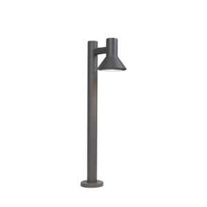 Moderní stojící venkovní lampa tmavě šedá 65cm - Humilis