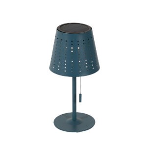 Venkovní stolní lampa modrá včetně LED 3-stupňové stmívatelné na solární - Ferre
