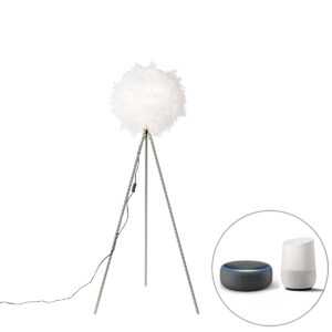 Chytrá romantická stojací lampa bílá včetně Wifi A60 - Feather