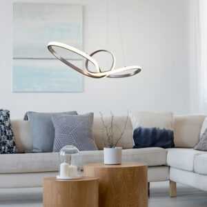 Designové závěsné svítidlo ocelové včetně LED 3-stupňově stmívatelné - Levi