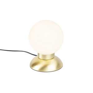 Designová stolní lampa zlatá stmívatelná včetně LED - Majestic
